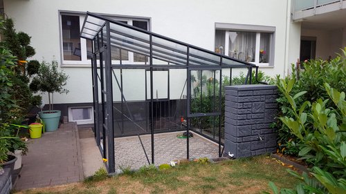 VITAVIA Gewächshaus »Freya Plus«, BxHxL: 254 x 246 x 254 cm - schwarz