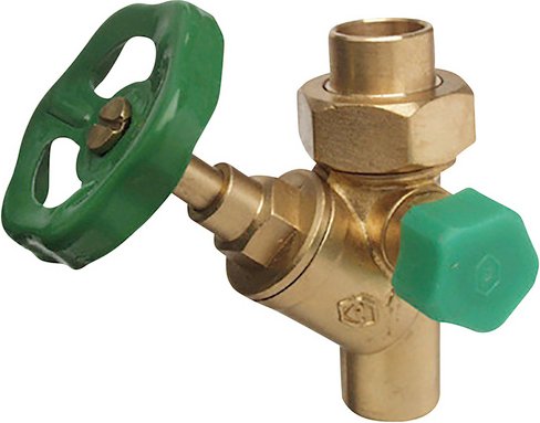 CORNAT Schrägsitzventil »ø 15 mm«, Messing - goldfarben