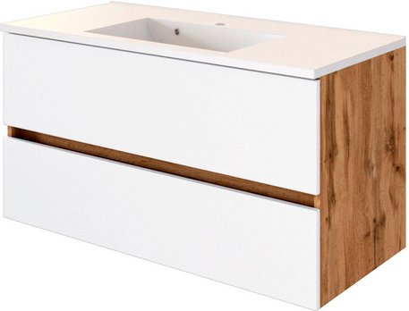 HELD MÖBEL Waschtisch »Lucca«, BxHxT: 100 x 54 x 47 cm - weiss