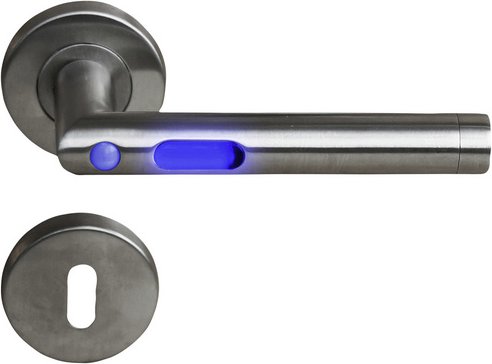 ALPERTEC Rosettengarnitur »MoveLight I«, Edelstahl - silberfarben