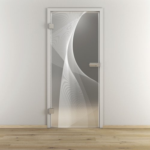 NOVADOORS Glasdrehtür »NOVA 634«, matt - transparent