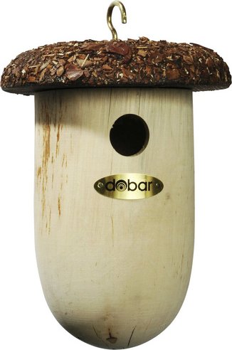 DOBAR Nistkasten, für Wildvögel, Kiefernholz, braun