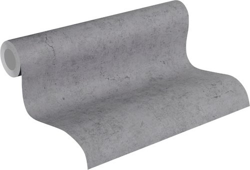 Vliestapete »Metropolian Stories«, anthrazit, aufgeraut - grau