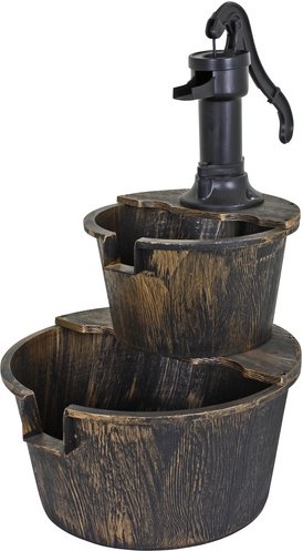 GARDEN PLEASURE Dekobrunnen »Thalasso«, bunt, Kunststoff - braun