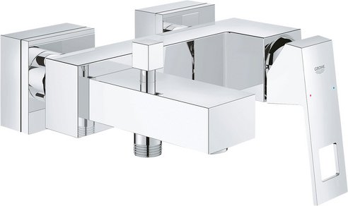 GROHE Wannenarmatur »Eurocube«, Metall, glänzend, ½" - silberfarben