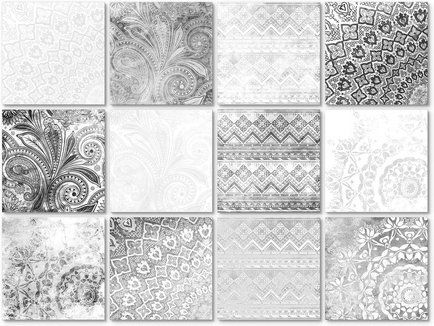 Thumbnail - K&L Wall Art Fliesenaufkleber »Boho-Beton-Optik«, selbstklebend