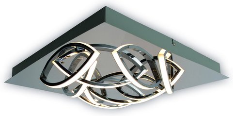 NÄVE LED-Deckenleuchte »Manchester«, BxHxL: 41 x 18 x 41 cm, Metall/Kunststoff - silberfarben