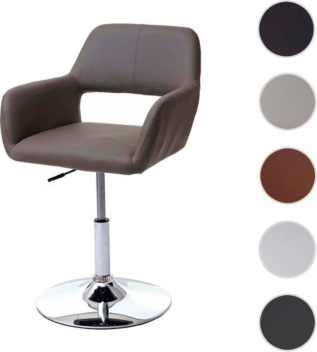 MVG Esszimmerstuhl »MVG-A50 III«, Rutschsicher durch gummierten Boden - grau