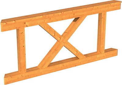 SKANHOLZ Brüstung, BxH: 78,5 x 84 cm, natur, Holz