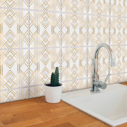 K&L Wall Art Fliesenaufkleber »Art-Deco«, selbstklebend