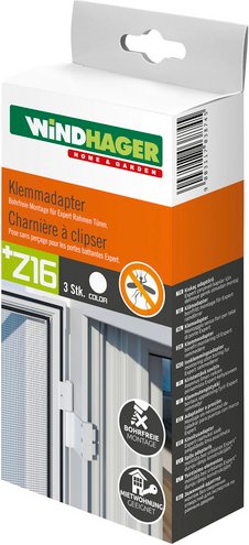 WINDHAGER Klemmadapter, Aluminium, grau