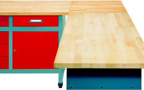 KÜPPER Verbindungselement, BxL: 60 x 60 cm, Buchenholz, für Werkbänke