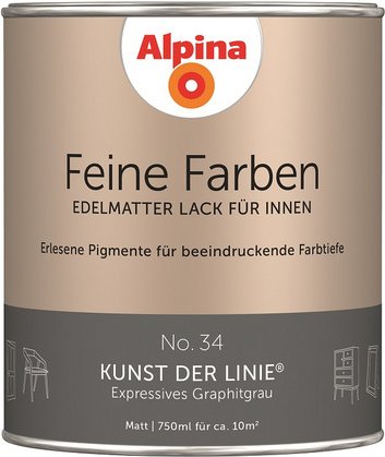 ALPINA Buntlack »Feine Farben«, 0,75 l, graphitgrau