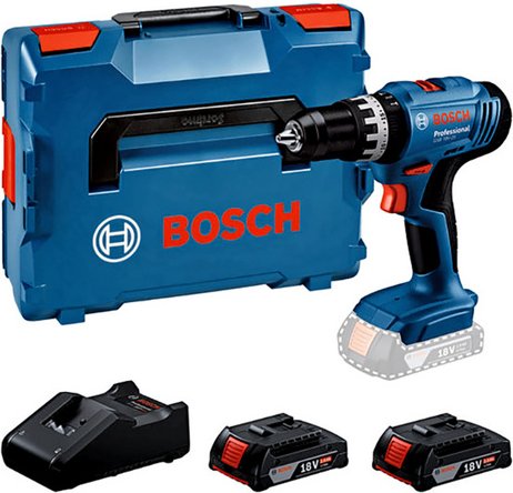 BOSCH PROFESSIONAL Akku-Bohrschrauber-Set »GSB 18V-25 Professional«, 18 V, inkl. 2 x 2.0 Ah Akkus, Ladegerät und L-Case ...