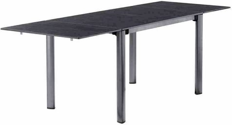 SIEGER Ausziehtisch, BxHxL: 80 x 74 x 120 cm, Tischplatte: Vivodur - grau