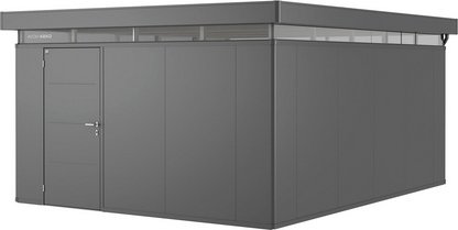 BIOHORT Gerätehaus »CasaNova«, BxHxT: 430 x 250 x 530 cm (Aufstellmaße), Stahl - grau
