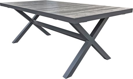 GARDEN PLEASURE Gartentisch »RANA«, BxL: 100 x 202 cm, Keramik - grau