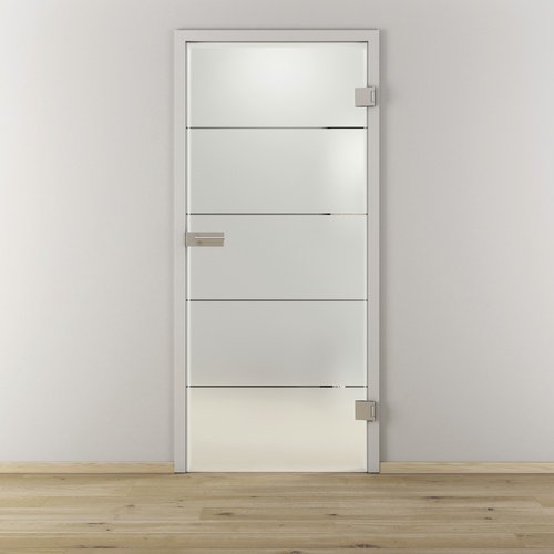 NOVADOORS Glasdrehtür »NOVA 503«, (BxH): 95,9 x : 197,2 cm - transparent