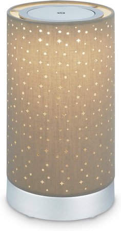 BRILONER Tischleuchte »LONI«, ØxH: 12,5 x 24,5 cm, 3 W, Kunststoff/Stoff - beige