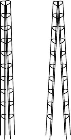 BELLISSA Bohnenturm, Stahl - silberfarben
