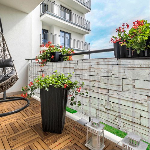 mySPOTTI Sichtschutz, BxH: 300 x 65 cm, beige