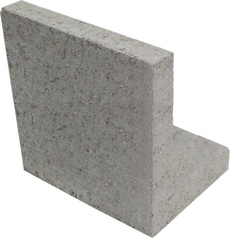 EHL L-Stein, BxHxL: 25 x 35 x 20 cm, Beton - grau