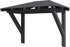 SKANHOLZ Vordach »Wismar 1«, 258 x 126 cm (BxT), nordische Fichte, schiefergrau