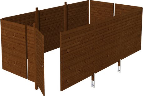 Thumbnail - SKANHOLZ Brüstung, Breite: 573 cm, nussbaum