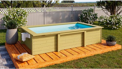 KARIBU Pool »Triton«, BxHxL: 303 x 69 x 160 cm - braun