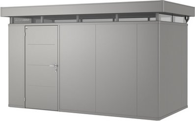 BIOHORT Gerätehaus »CasaNova«, BxHxT: 430 x 250 x 230 cm (Aufstellmaße), Stahl - grau