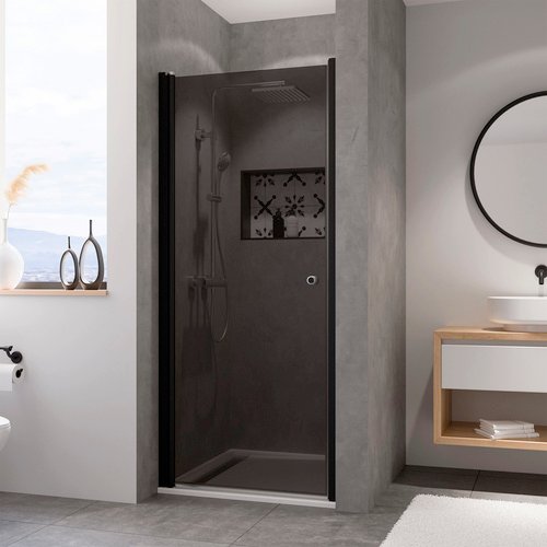 BREUER Duschkabine »Elana 6«, Höhe: 200 cm, schwarz, Scheibenstärke: 6 mm