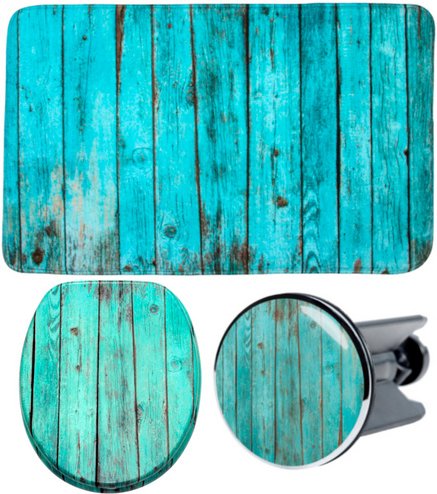 Sanilo Bad-Accessoire-Set, 3-tlg., Lumber - tuerkis