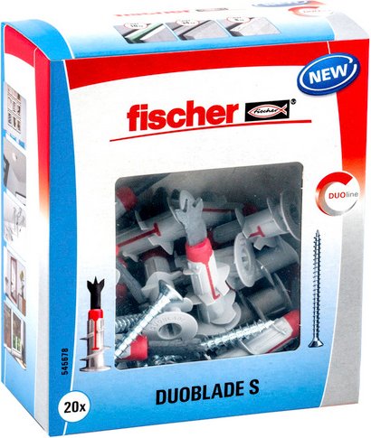 FISCHER Gipskartondübel »DUOBLADE«, 44 mm, Kunststoff - grau