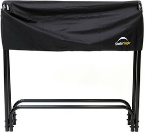 SHELTERLOGIC Kaminholzregal, BxHxT: 126 x 118 x 25 cm, Stahl - schwarz