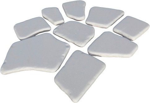 EURO STONE Polygonalplatte »Thassos«, 15x15x2 cm - bunt