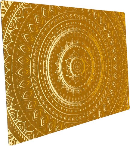 mySPOTTI Mini-Spritzschutz »Mandala gold«, Aluverbund, Orientalisches design