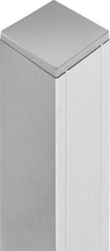 Mr. GARDENER Alu-Pfosten, Aluminium, BxLxT: 6,8 x 185 x 6,8 cm - silberfarben