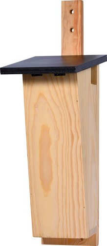 DOBAR Nistkasten, für Baumläufer, 14 x 17 x 35 cm, Kiefer - braun