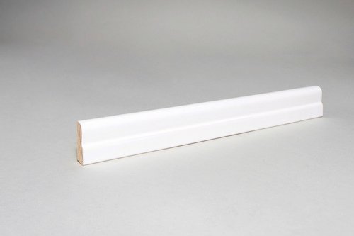 Sockelleiste, Länge: 240 cm, Karnies-Profil, weiß - weiss