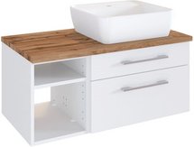 HELD MÖBEL Waschtisch-Set »DAVOS«, 7-teilig - weiss