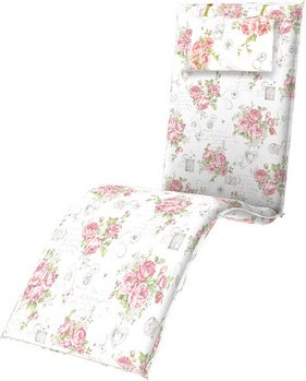 DOPPLER Auflage »Expert«, weiß/rosa, Blumen, BxL: 48 x 170 cm