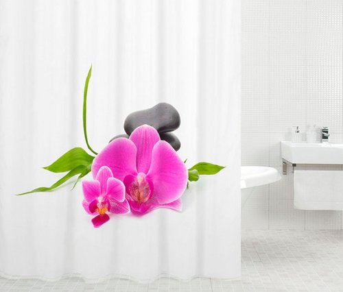 Thumbnail - Sanilo Duschvorhang, Polyester, Wellness - rosa