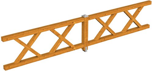 SKANHOLZ Brüstung, B x H: 465 x 84 cm, Holz, Farbe: eiche hell