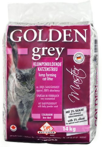 GOLDEN Katzenstreu »grey Master«, 1 Sack, 14,1 kg - grau