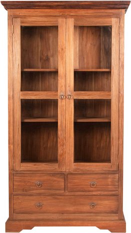 SIT Vitrine »SEADRIFT«, BxHxL: 98 x 183,5 x 44 cm, Teakholz, recycelt - braun