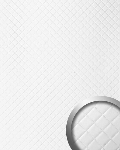 wallface Dekorpaneele, Leder Optik, strukturiert - weiss