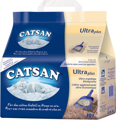 CATSAN Katzenstreu »Ultra«, 1 Sack, 10,3 kg - beige