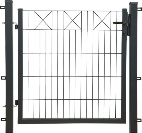 FLORAWORLD Einzeltor »comfort«, Türmaße BxH: 100 x 100 cm - schwarz