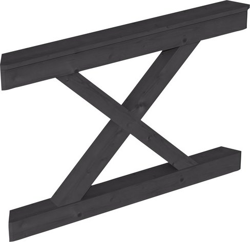 SKANHOLZ Brüstung, BxH: 78,5 x 84 cm, schiefergrau, Holz