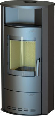 THERMIA Kaminofen »Dortmund«, grau, Stahl, 7 kW, Dauerbrand geeignet